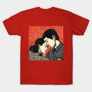 Couple in love. Comic book style T-Shirt